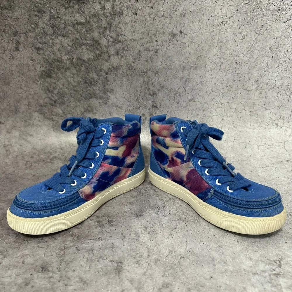 Billy Street High Kids 1M Blue Tie Dye Sneakers Wraparound Zipper BK25110-420